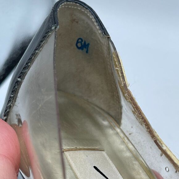 Vintage Impo 80's Clear Floral Slip on Flats 6 - Picture 10 of 12